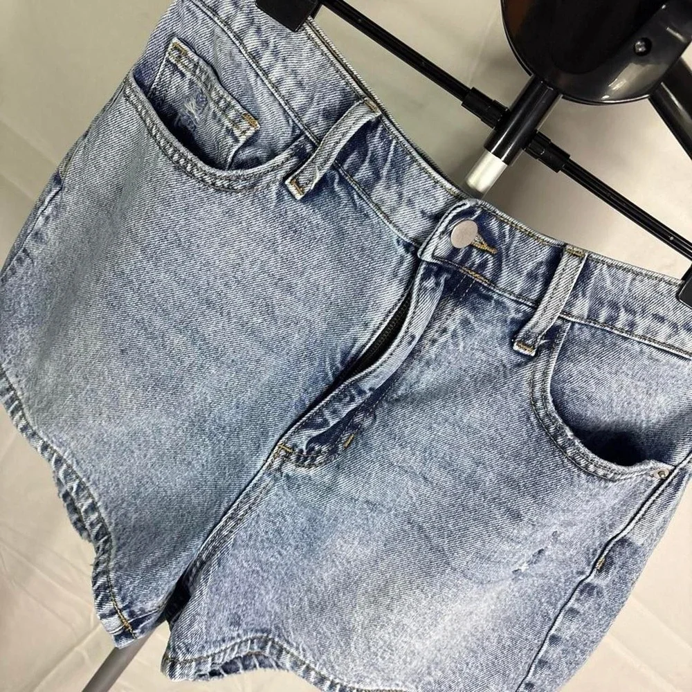 Altar'd State blue denim shorts